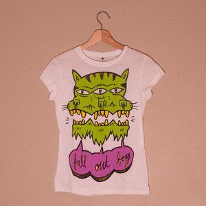 NWOT Womens Cerberus Fall Out Boy t-shirt size small circa 2014